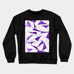 PURPLE Geometric Abstract Crewneck Sweatshirt